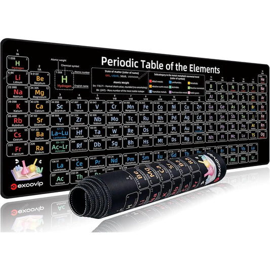 Periodensystem Mauspad XXL für Lernen & Gaming - padlys.