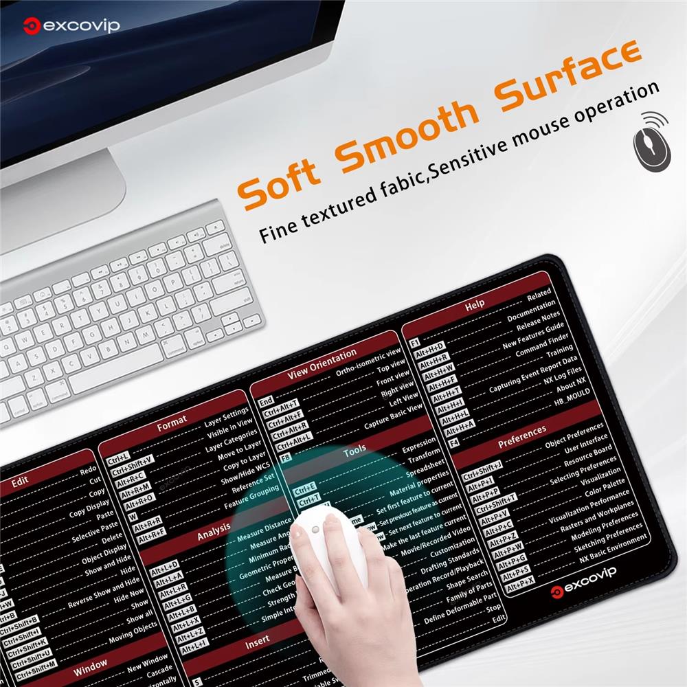 UGNX CNC-Programmierung Mauspad mit Shortcuts 3D-Modellierung - padlys.